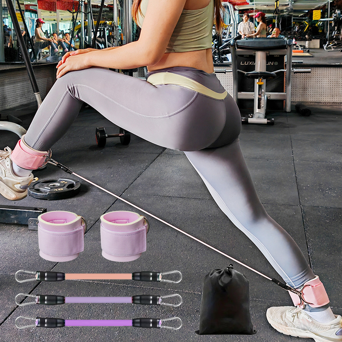 Yoga Fitness Resistance Band - Ankle Straps Resistance Bands Set Fitness