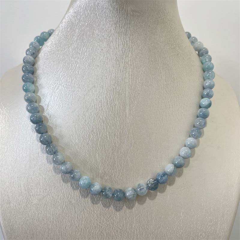 8MM Aquamarine Jade Necklace B – обзор и цена Yoga Health & Fitness Centre