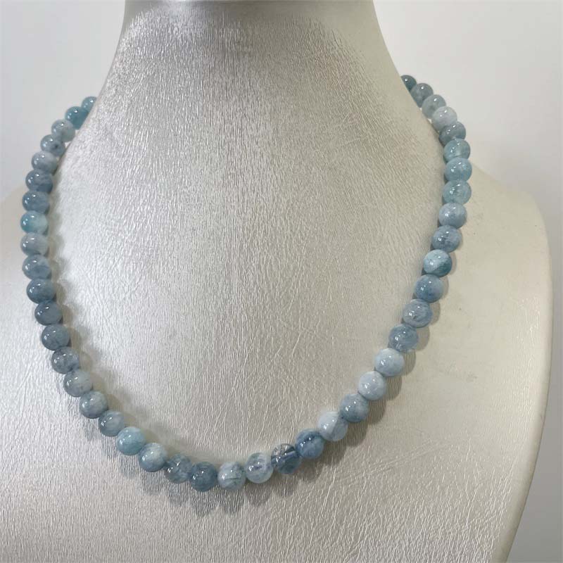 8MM Aquamarine Jade Necklace B – обзор и цена Yoga Health & Fitness Centre