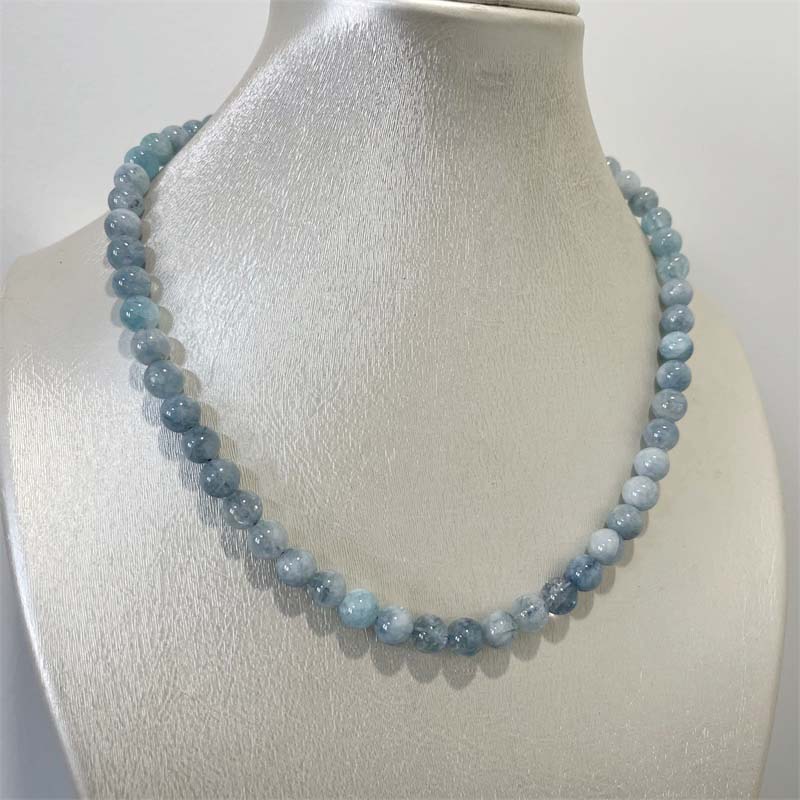 8MM Aquamarine Jade Necklace B – обзор и цена Yoga Health & Fitness Centre