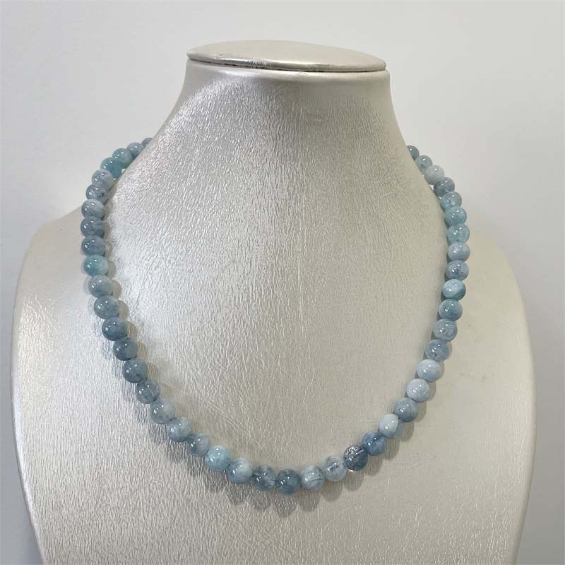 8MM Aquamarine Jade Necklace B – обзор и цена Yoga Health & Fitness Centre