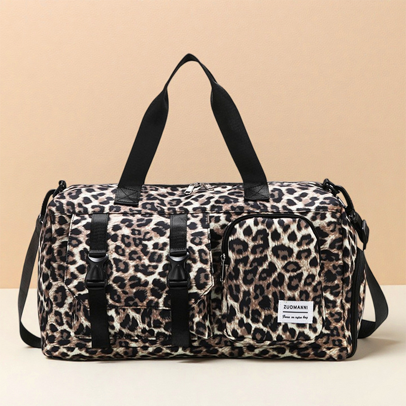 Fashionable Leopard Print Spor – обзор и цена Yoga Fitness Bag