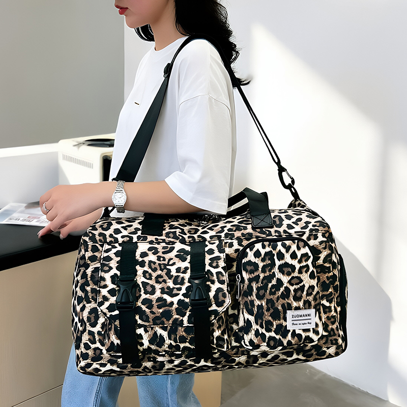 Fashionable Leopard Print Spor – обзор и цена Yoga Fitness Bag