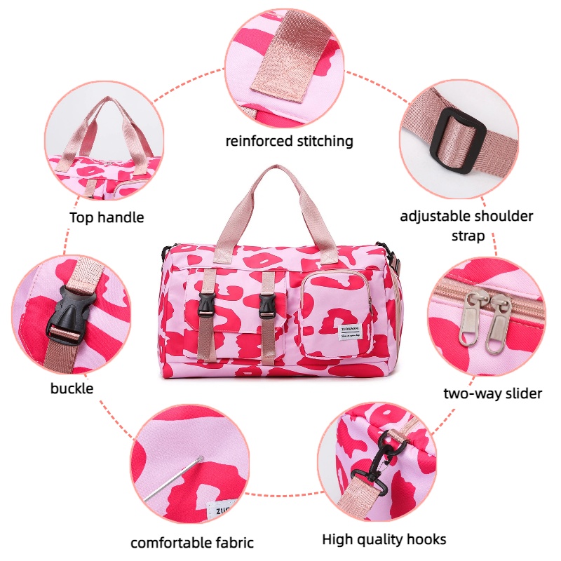 Fashionable Leopard Print Spor – обзор и цена Yoga Fitness Bag