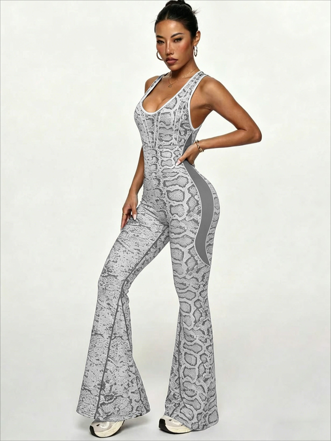 Women's Serpentine Print Blue  – обзор и цена Yoga Overall Fitness
