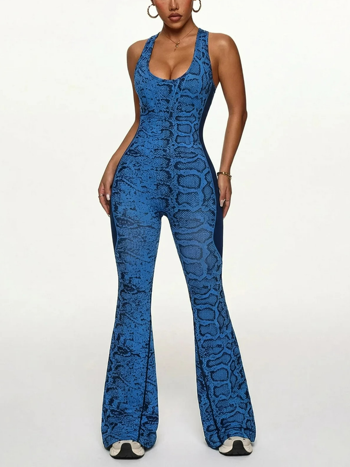 Women's Serpentine Print Blue  – обзор и цена Yoga Overall Fitness
