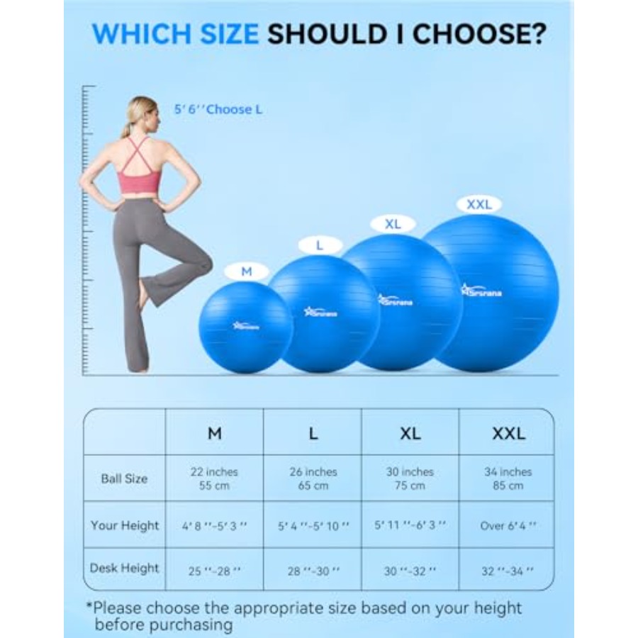Exercise Ball - Anti-Burst Yog – обзор и цена Exercise Ball Stability