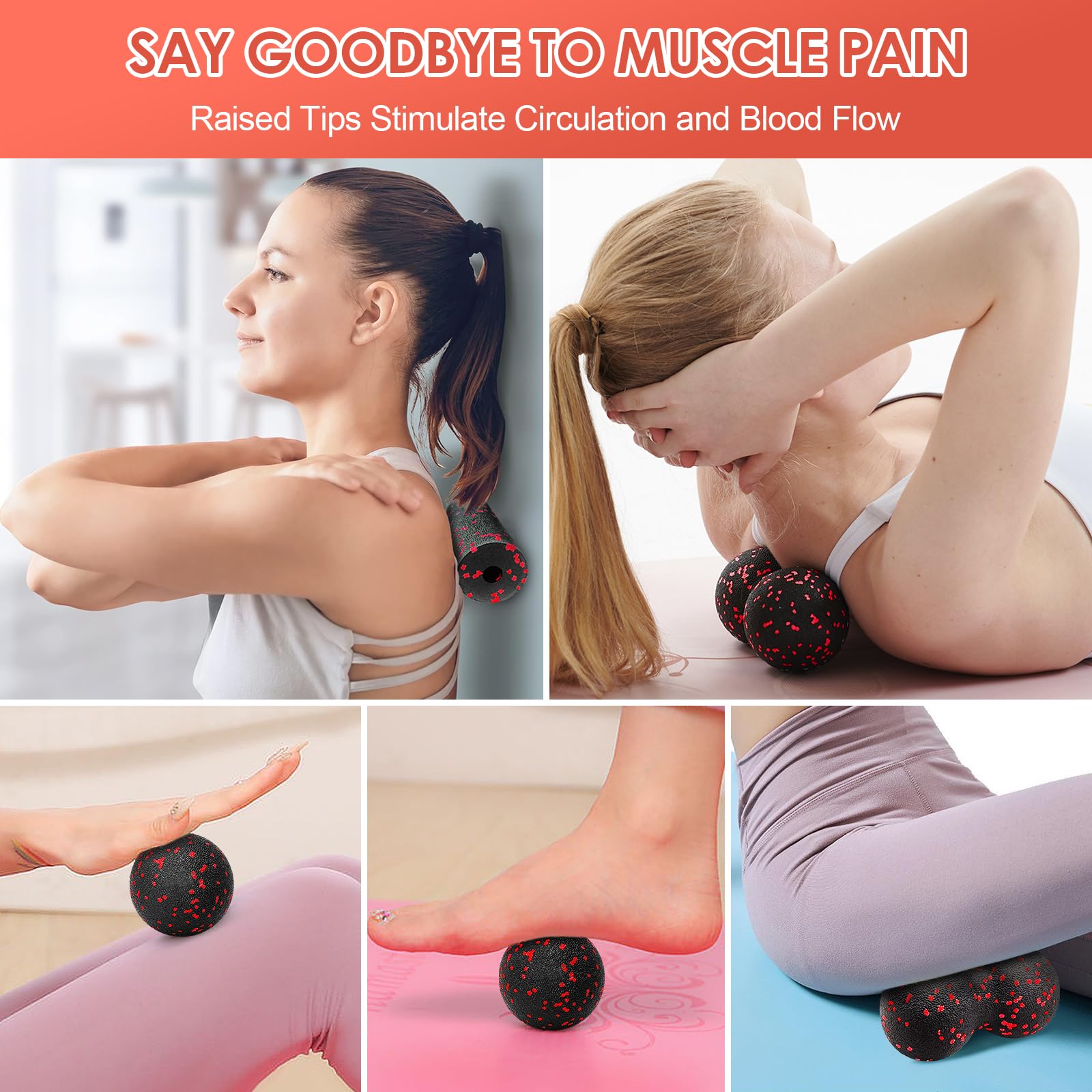 Hollow Yoga Roller Massage Pea – обзор и цена Yoga Fitness Stretching