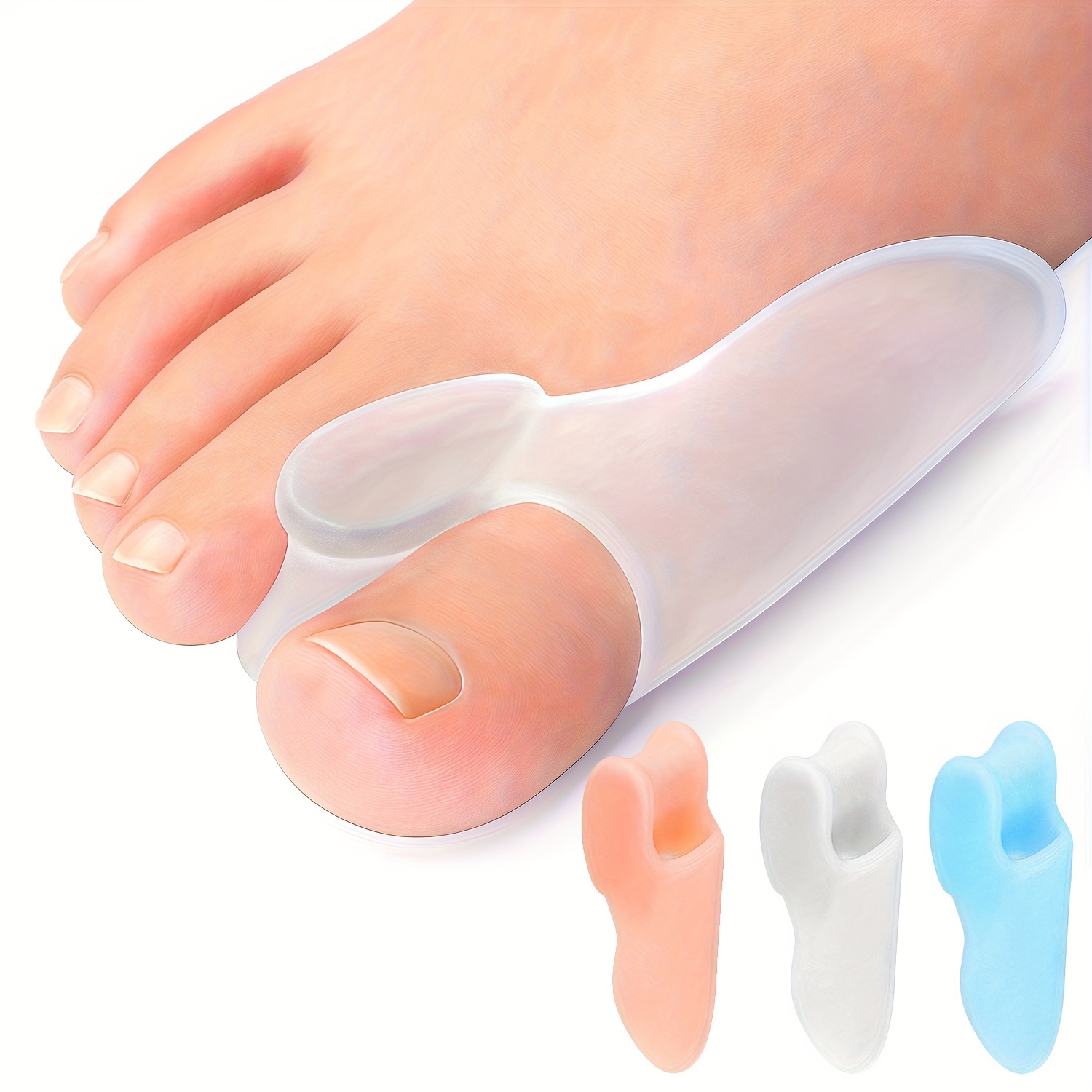 2PCS Soft Gel Toe Spacers with – обзор и цена Yoga Toe Separator