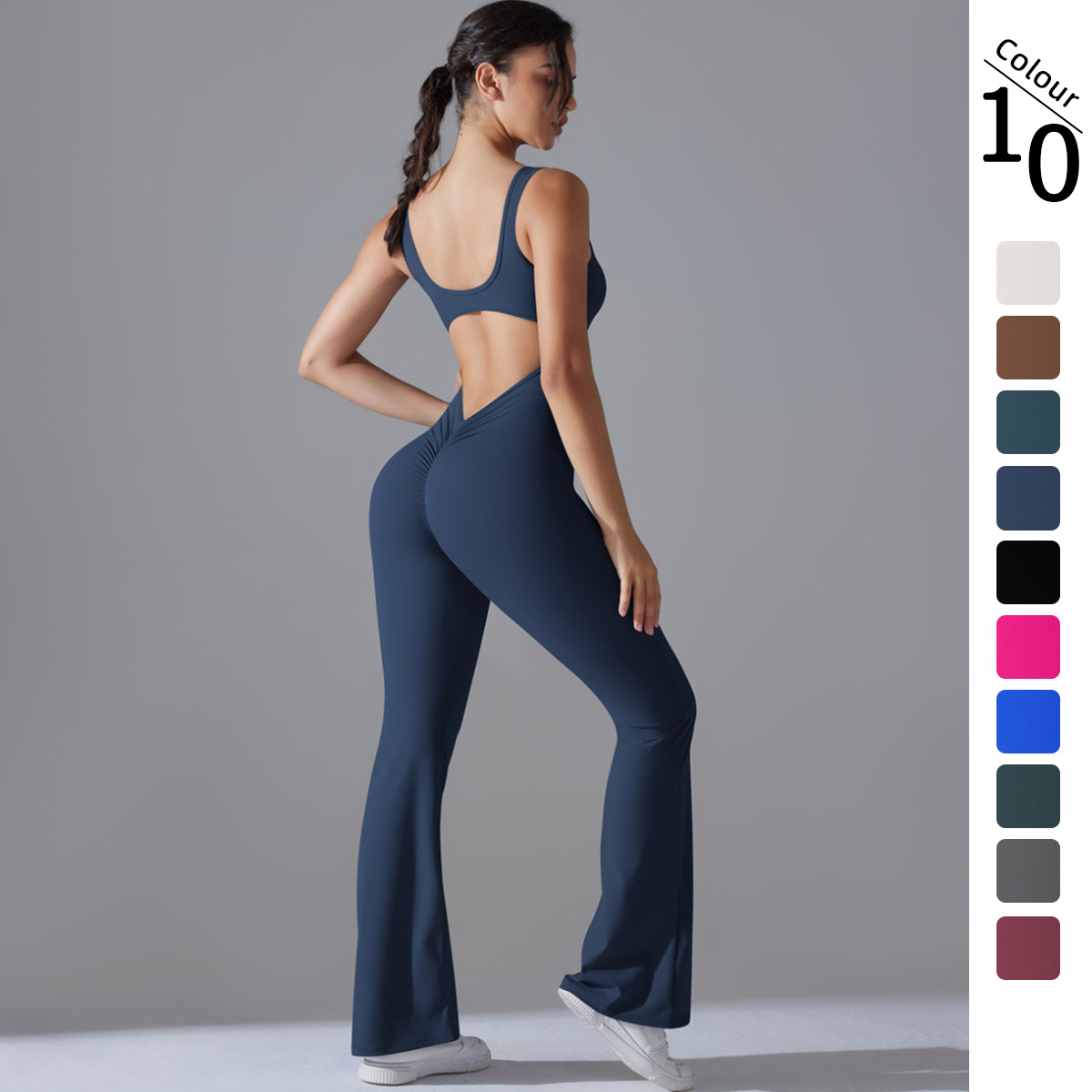 Sexy Back V Jumpsuit Gym Set W – обзор и цена Yoga Fitness Stretching