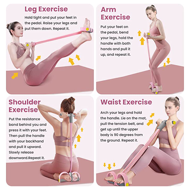 Resistance Bands 4-Tube Yoga P – обзор и цена Yoga Fitness Resistance Band