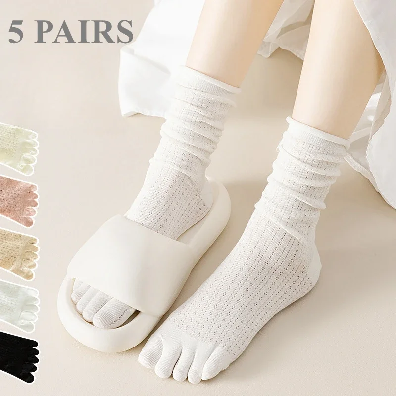 5 Pairs Loose Socks with Five  – обзор и цена Yoga Toe Separator