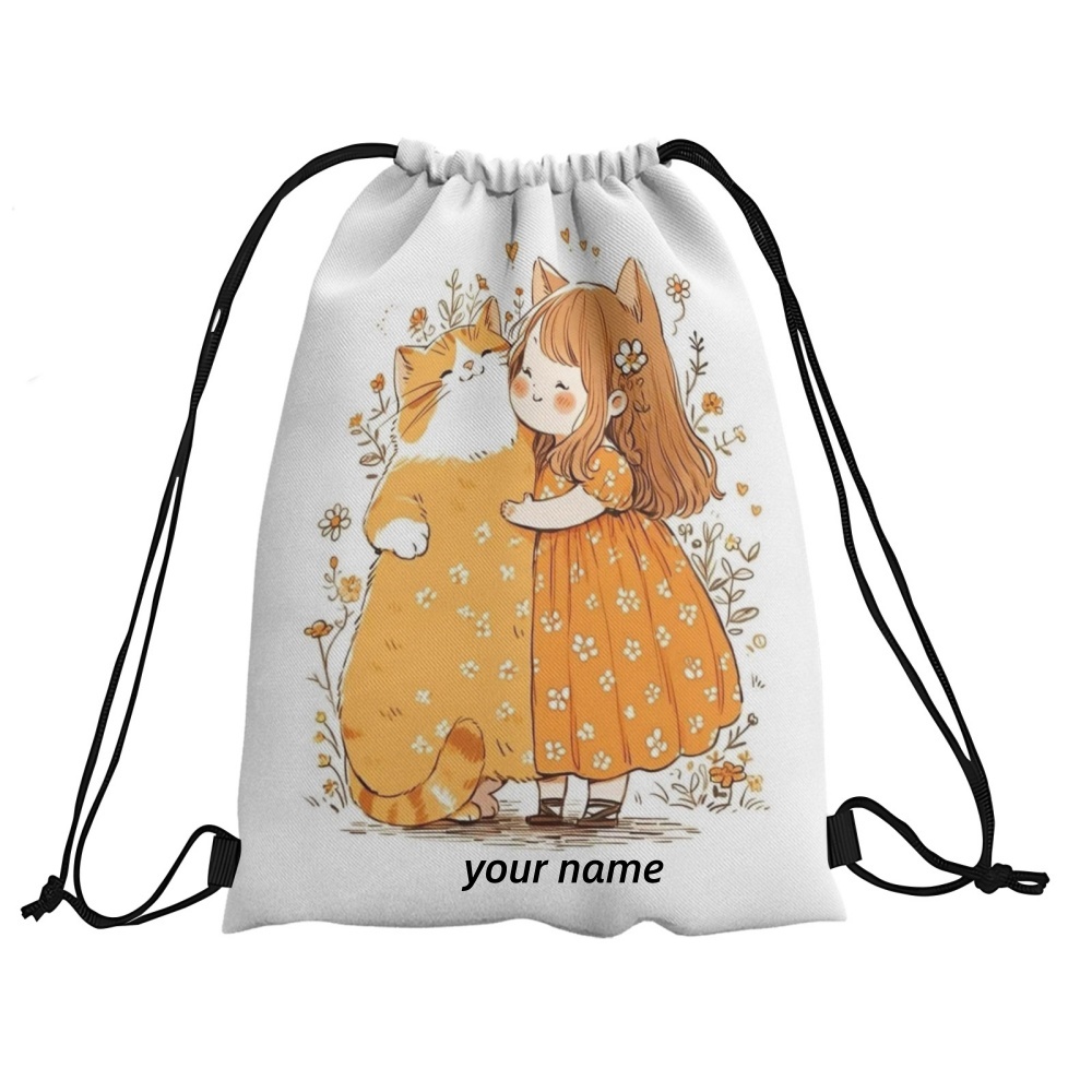 1PC Cute Girl Print Custom Tex – обзор и цена Yoga Fitness Bag