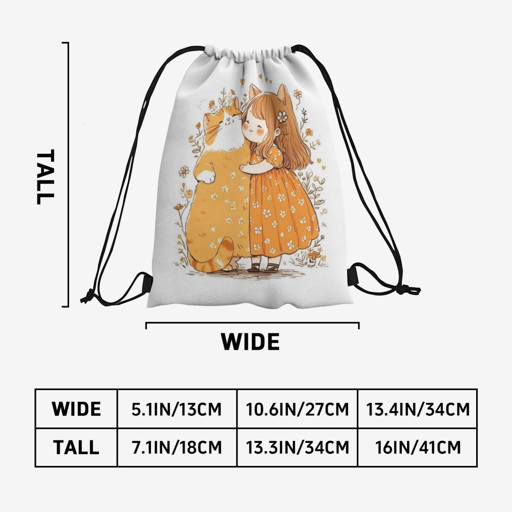 1PC Cute Girl Print Custom Tex – обзор и цена Yoga Fitness Bag