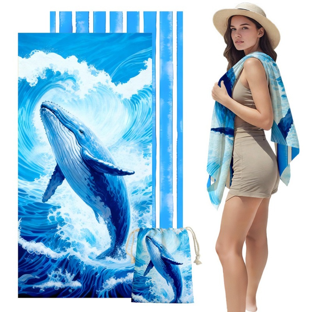 Fish Tail Print Beach Towels a – обзор и цена Yoga Fitness Bag
