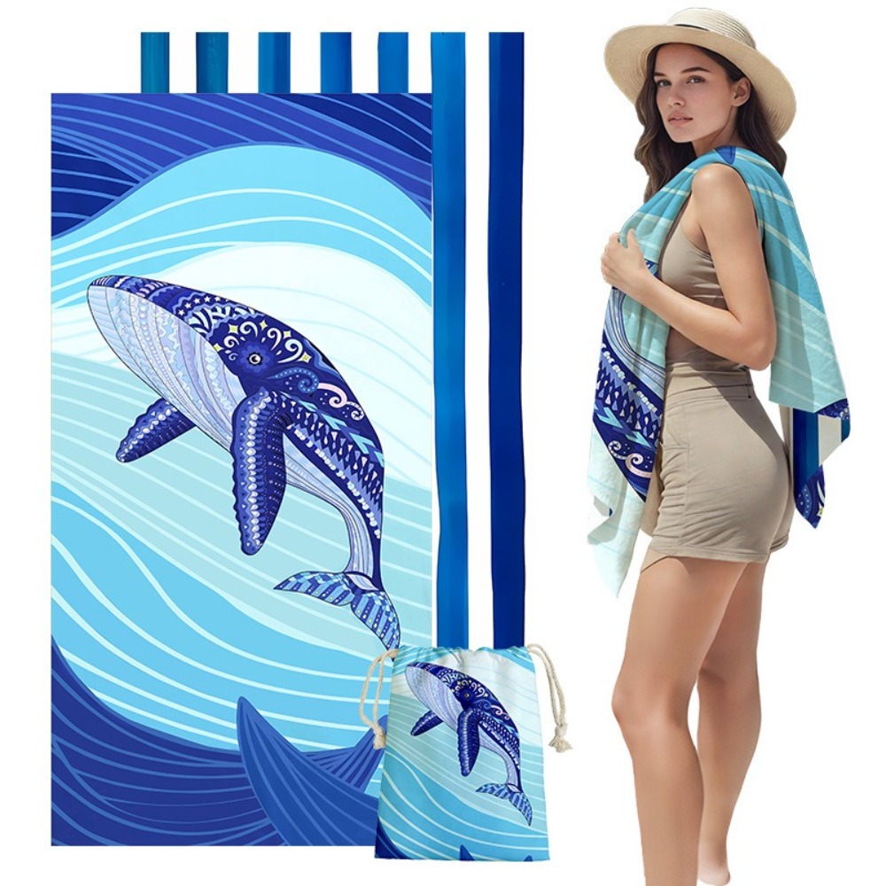 Fish Tail Print Beach Towels a – обзор и цена Yoga Fitness Bag