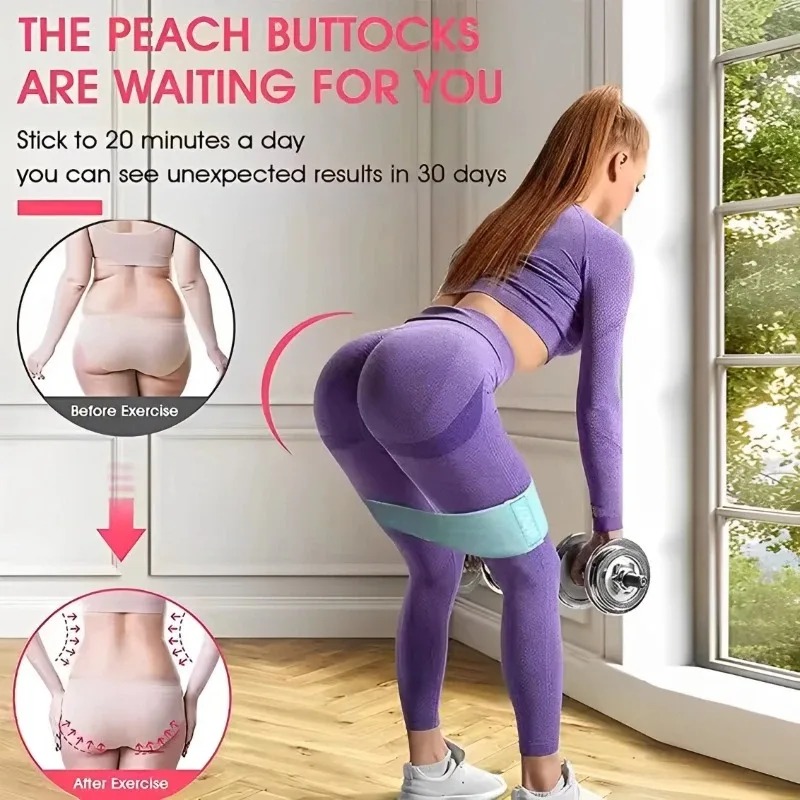 3Pcs Fabric Resistance Hip Boo – обзор и цена Yoga Fitness Stretching Strap