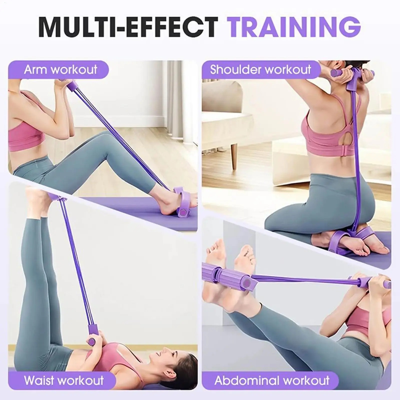 Tube Pedal Ankle Puller Sit Up – обзор и цена Yoga Fitness Stretching Strap