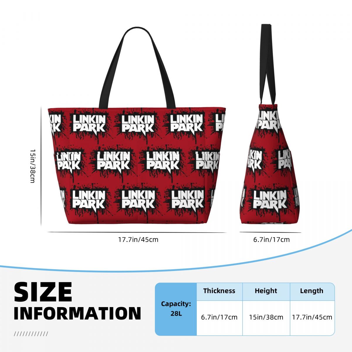 Linkin Park Band Beach Tote Ba – обзор и цена Yoga Fitness Park