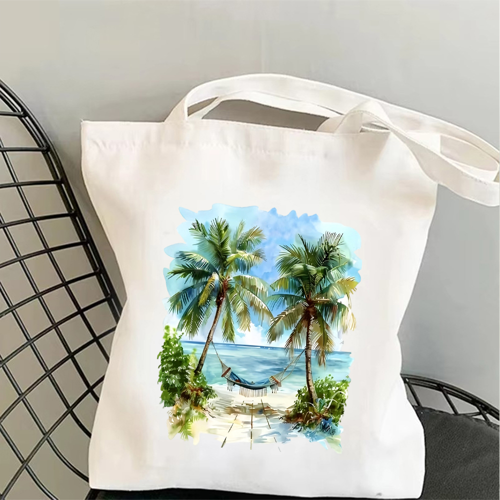 Tropical Beach Canvas Tote Bag – обзор и цена Yoga Fitness Bag