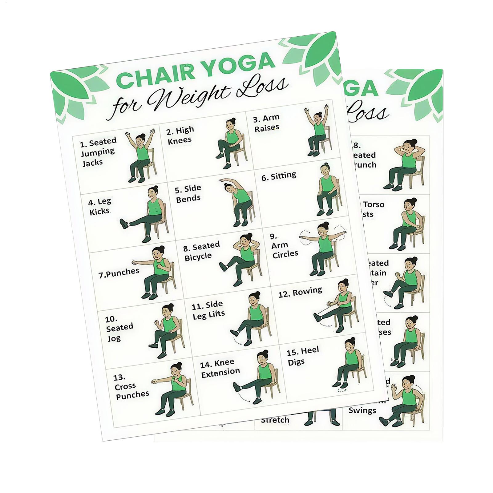 2 PCS Yoga Poster Home Exercis – обзор и цена Yoga Health & Fitness Centre