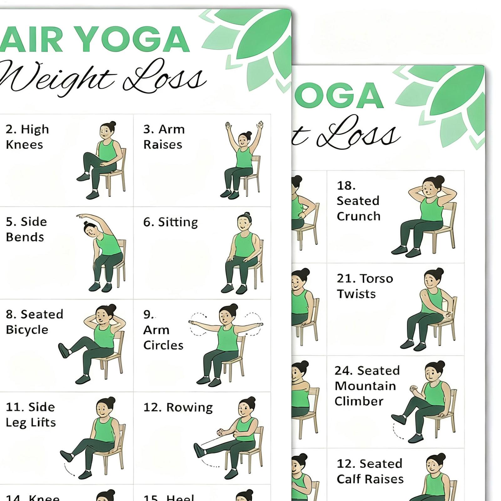 2 PCS Yoga Poster Home Exercis – обзор и цена Yoga Health & Fitness Centre