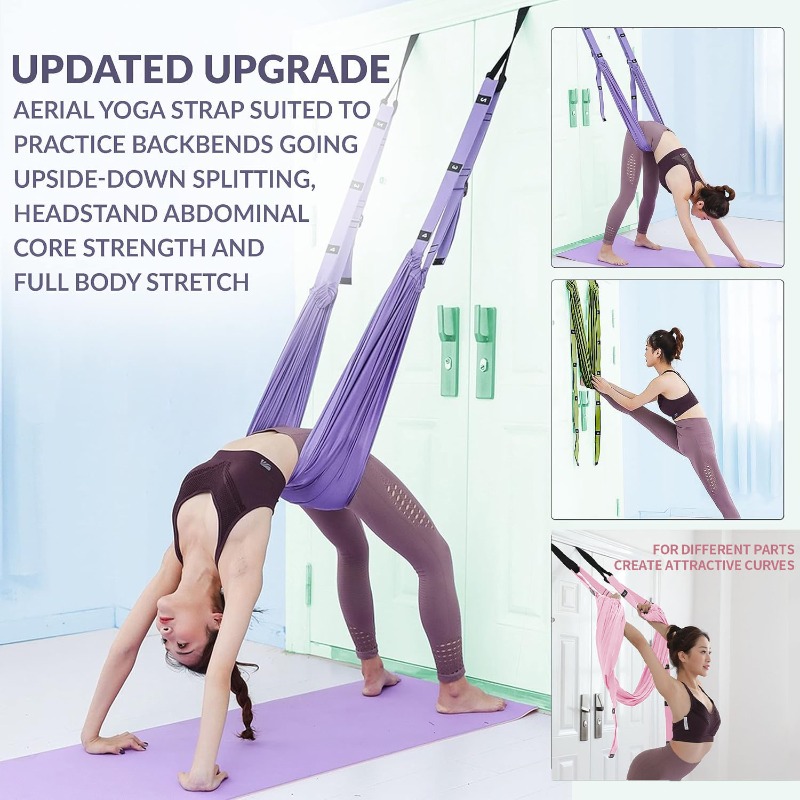 Adjustable Aerial Yoga Hammock – обзор и цена Yoga Fitness Stretching Strap