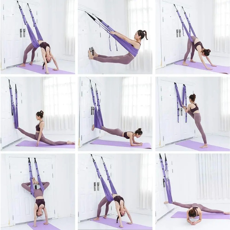 Adjustable Aerial Yoga Hammock – обзор и цена Yoga Fitness Stretching Strap