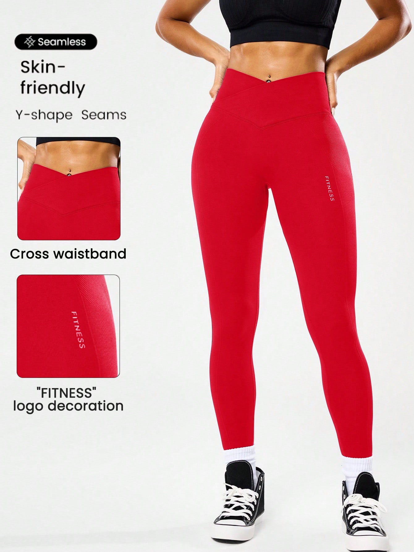 High-waisted seamless yoga leg – обзор и цена Yoga Fitness Stretching