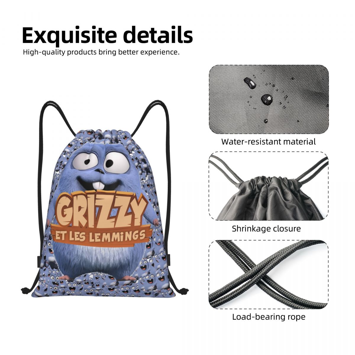Grizzy And The Lemmings Kids F – обзор и цена Yoga Fitness Bag