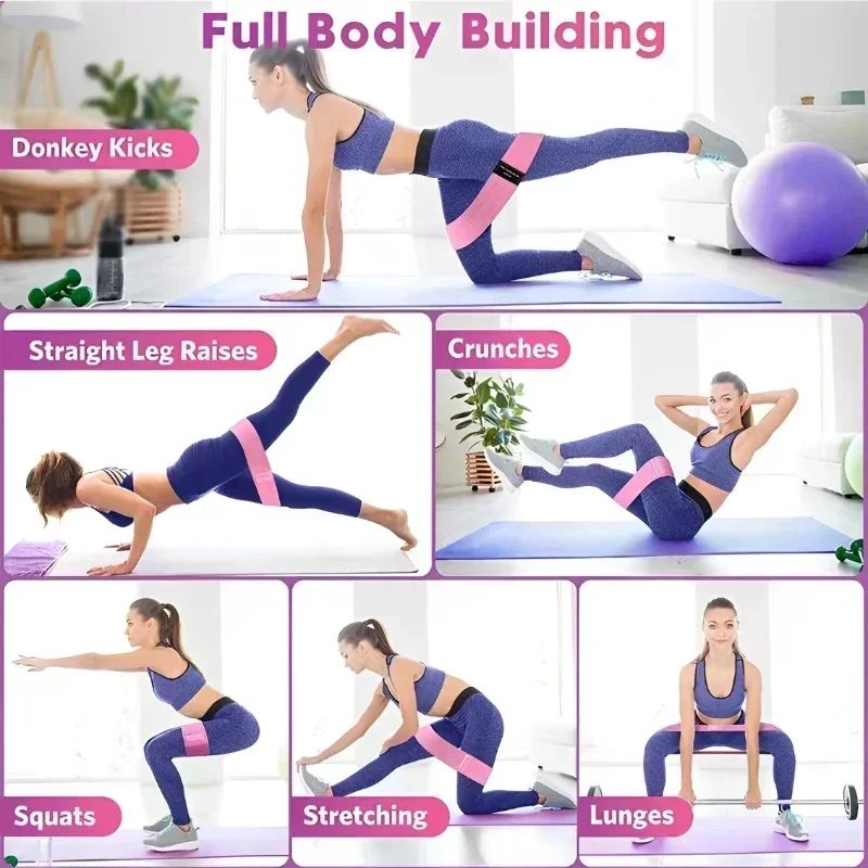 Fabric Resistance Hip Booty Ba – обзор и цена Yoga Fitness Resistance Band