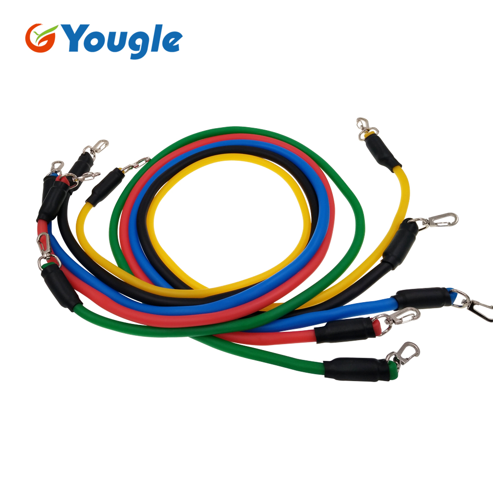 YOUGLE 11pcs/set Pull Rope Fit – обзор и цена Yoga Fitness Resistance Band