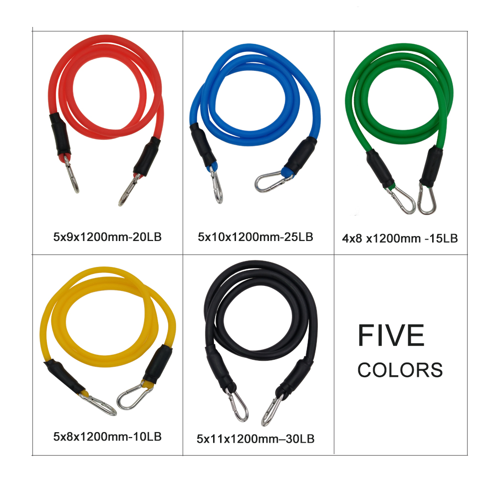 YOUGLE 11pcs/set Pull Rope Fit – обзор и цена Yoga Fitness Resistance Band