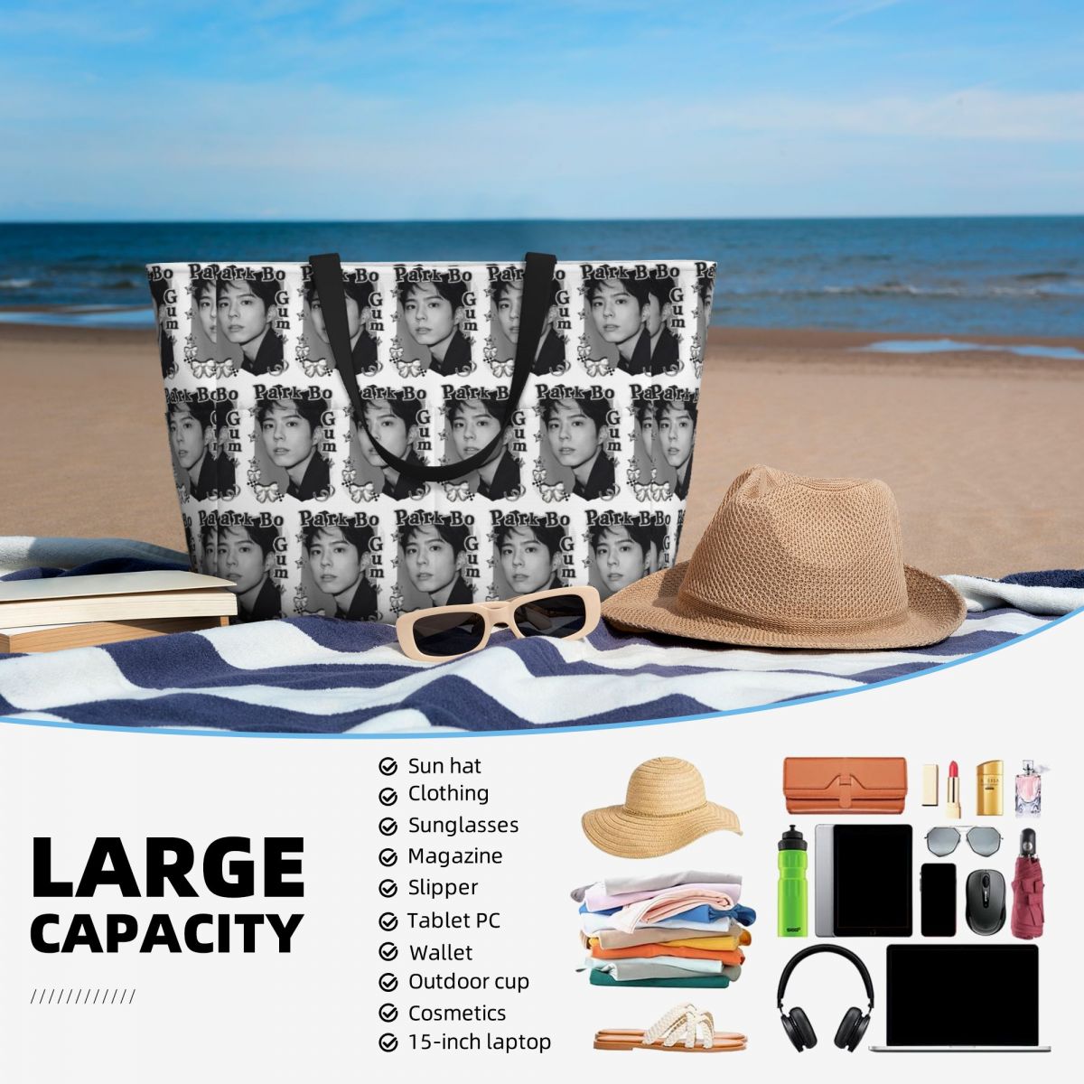 Park Bo Gum Kpop Beach Tote Ba – обзор и цена Yoga Fitness Park
