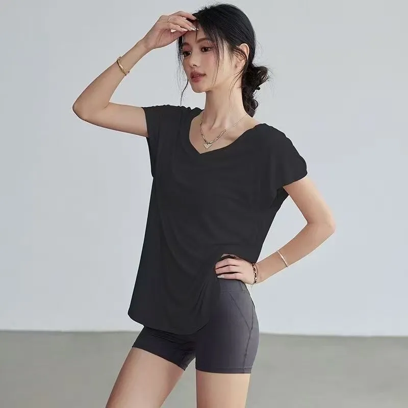 Women's Slimming Round Neck Yo – обзор и цена Yoga Fitness Stretching