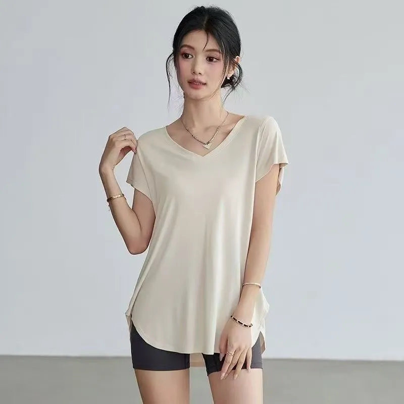 Women's Slimming Round Neck Yo – обзор и цена Yoga Fitness Stretching